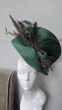 Green woven straw for sale  FERRYHILL