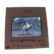 1969 Vovô com Menino na Motocicleta Honda Trail CT90 35mm Filme Slide Dirt Road Ride comprar usado  Enviando para Brazil