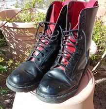 Martens black leather for sale  NOTTINGHAM