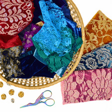 Lace velvet velveteen for sale  SHREWSBURY