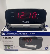 Timex T128BX despertador duplo com carregamento USB, luz noturna LED, soneca grande, usado comprar usado  Enviando para Brazil