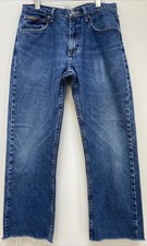 Oryginalne męskie dżinsy Wrangler Denim Regular Fit W31 L30 Przycięte na sprzedaż  Wysyłka do Poland