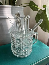 Vintage glass swizzle for sale  Cary
