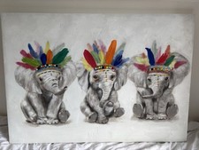 Hand painted elephants for sale  LICHFIELD