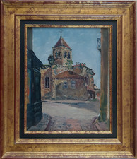 Tableau huile carton d'occasion  Montluçon