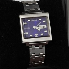 Vintage SEIKO 5 6119-5000 Relógio de Pulso Masculino Mostrador Azul Automático Anos 1960 Data do Dia comprar usado  Enviando para Brazil
