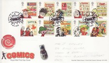 Selos GB Capa Primeiro Dia Quadrinhos, Beano, Dandy, Águia, Tigre, Bunty SHS 2012, usado comprar usado  Enviando para Brazil