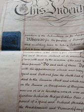 1813 indenture .elmer for sale  LINCOLN
