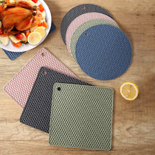 Tapete de silicone multifuncional resistente ao calor 2/4 peças suporte almofadas antiderrapantes Placemat comprar usado  Enviando para Brazil