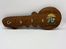 Porta-chaves de madeira vintage em forma de chave cabide cogumelos cabine fazenda cozinha comprar usado  Enviando para Brazil