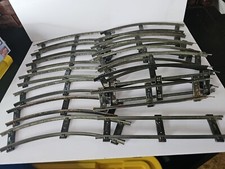 Pista de trem vintage Marx metal 2 trilhos brinquedo corda curva e reta comprar usado  Enviando para Brazil