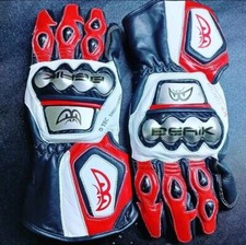 BERIK Rennen Motorrad Leder Handschuh Herren Motorrad Rindsleder Lederhandschuhe, usado comprar usado  Enviando para Brazil