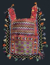 BOLSA BILATERAL VINTAGE BORDADA DE SEDA ASIÁTICA CENTRAL comprar usado  Enviando para Brazil