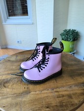 Bota unissex Dr. Martens 1460T prata com cadarço zíper lateral combate juventude tamanho 9 UE 26 comprar usado  Enviando para Brazil