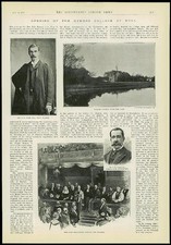 1893 antique print for sale  ASHFORD