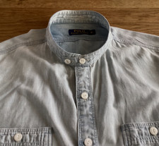 vintage collarless shirt for sale  HULL