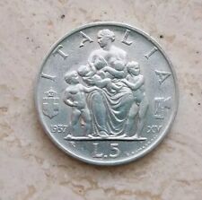 5 lire 1937 usato 5 lire 1937 usato Italia