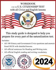 Workbook citizenship test for sale  Little Falls