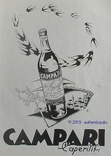 Publicite campari aperitif d'occasion  Cires-lès-Mello