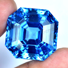 Usado, 85,00 quilates natural LONDRES topázio azul Asscher impecável CERTIFICADO pedra preciosa solta comprar usado Usado, 85,00 quilates natural LONDRES topázio azul Asscher impecável CERTIFICADO pedra preciosa solta comprar usado  Enviando para Brazil