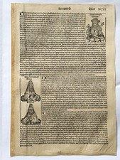 Riginal inkunabel blatt gebraucht kaufen  Nürnberg