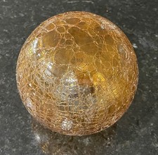 Vintage amber crackle for sale  Porum