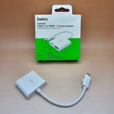 Belkin Connect USB-C a HDMI + Adaptador de Carga 4K HDMI 60W Alimentación - Blanco segunda mano  Embacar hacia Mexico