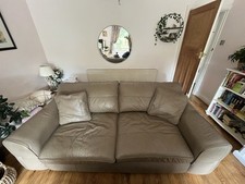 Seater leather sofa for sale  BIRMINGHAM