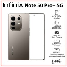NOWY Infinix Note 50 Pro+ Plus 5G SZARY 12GB + 256GB Dual SIM Android Telefon komórkowy na sprzedaż  Wysyłka do Poland