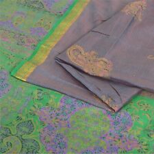 Usado, Tecido para artesanato de feltro para acolchoamento Sânscrito Vintage Sarees 6 jarda estampa de seda pura sari comprar usado  Enviando para Brazil