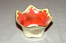  Mini tigela vintage de porcelana Noritake pintada à mão Japão laranja ouro e amarelo, usado comprar usado  Enviando para Brazil