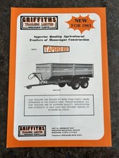 Griffiths trailers leaflet for sale  DRIFFIELD