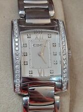 Relógio feminino Ebel Brasília 24x30mm moldura de diamante E9976M2S suíço 6 joias quartzo  comprar usado  Enviando para Brazil