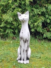 Steinfigur steinguss katzenfig gebraucht kaufen  Dannewerk