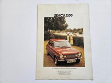 Simca 1100 sales for sale  NUNEATON