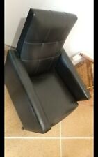 ARMCHAIR BLACK LEATHER 1950 GIGI RADICE DESIGN 1950 segunda mano  Embacar hacia Argentina