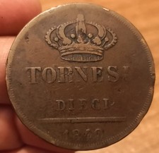 Moneta tornesi 1940 usato  Olbia