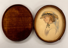 Antique picture miniature for sale  MORPETH
