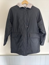Zara black raincoat for sale  ELY