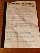 Rare original instructions for sale  ROYSTON
