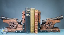 Wooden bookends military for sale  WARE