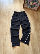 Calça de moletom vintage Y2K Nike Swoosh logotipo pista tamanho M preta comprar usado  Enviando para Brazil
