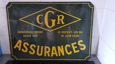 Plaque emaillee cgr d'occasion  Alès