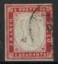 1860 sardegna n.16cb usato  Solza