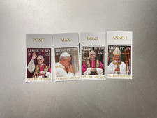 2025 Vaticano Serie di 4 Valori Inizio Pontificato Papa Leone XIV, usado comprar usado  Enviando para Brazil