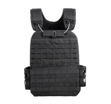 Usado, Taktische Airsoft Molle Weste Plattenträger Softair TacTec Gear Replica Schwarz comprar usado  Enviando para Brazil