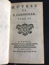 Corneille oeuvres 1758 usato  Calcinato
