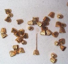 Tampa de latão vintage para contas de vidro ou gotas 5mm - 60 peças comprar usado  Enviando para Brazil