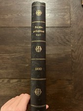 Reichsgesetzblatt 1930 teil gebraucht kaufen  Knetzgau