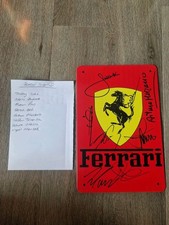 Ferrari signed metal for sale  TOWCESTER